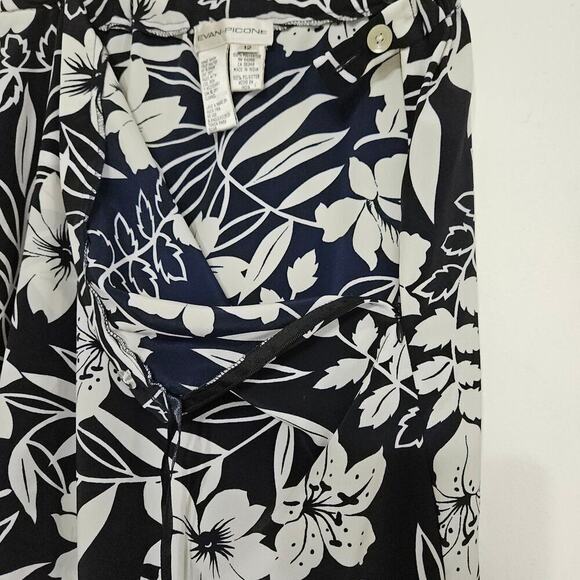 Vintage Evan Picone Floral Hawaiian Print Maxi Skirt Size 12 Vacation Vibes - Picture 5 of 6